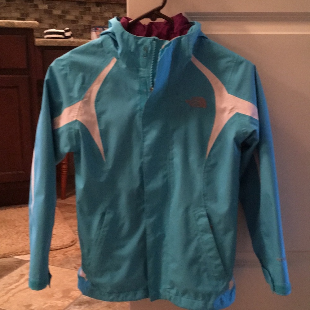 North Face light weight blue jacket